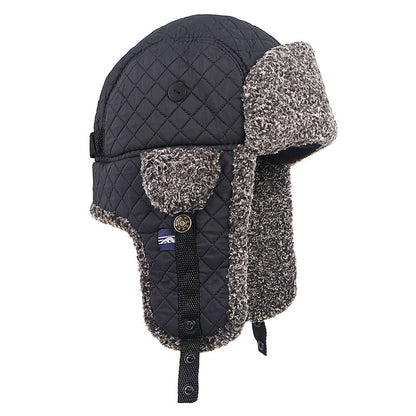Fleece Warm Check Outdoor Ear Protection Hat: Cozy Comfort for Outdoor Activities - Urban Caps 