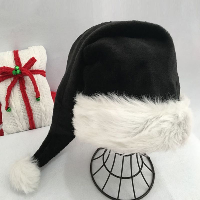 Adult Black Plush Hat: Stylish Comfort for Any Occasion