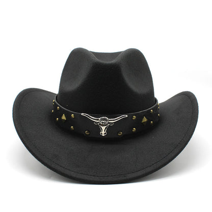Polyester Retro Jazz Western Cowboy Hat - Urban Caps 