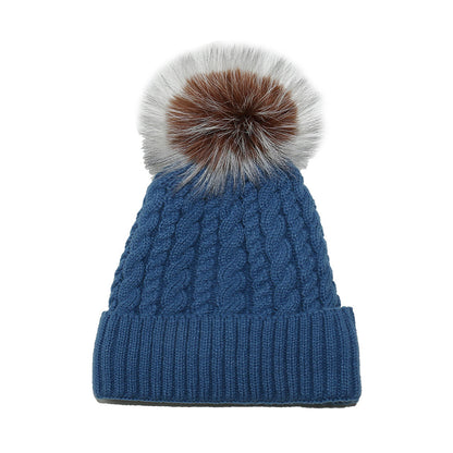 All-match Fleece Lined Padded Warm Keeping Solid Color Woolen Hat - Urban Caps 