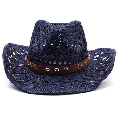 New Women's Beach Cowboy Straw Caps Sun Hat - Urban Caps 