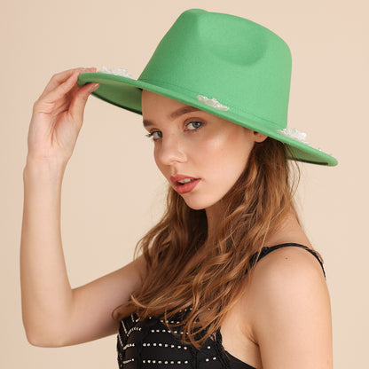Western Cowboy Hat Women's Ethnic Style Retro Knight Top Hat - Urban Caps 