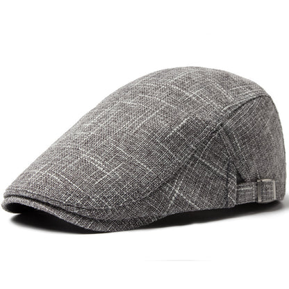 Men's Breathable Retro Casual Cotton And Linen Beret - Urban Caps 
