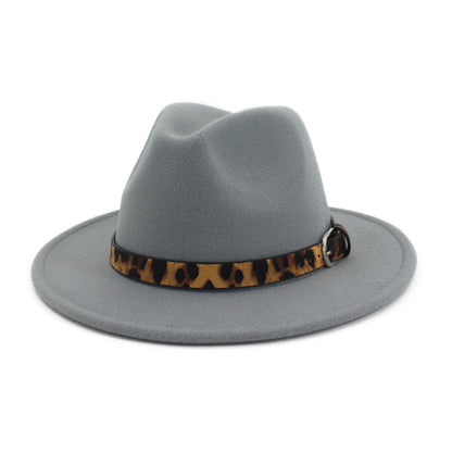 Fedora hat leopard print hat - Urban Caps 