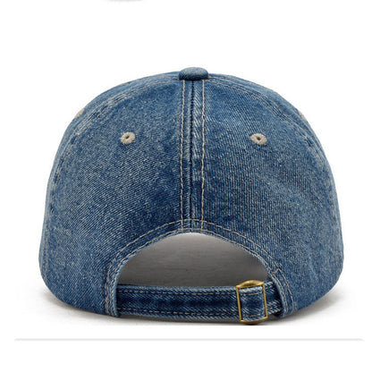 Hat Men'S Denim Baseball Peaked Cap