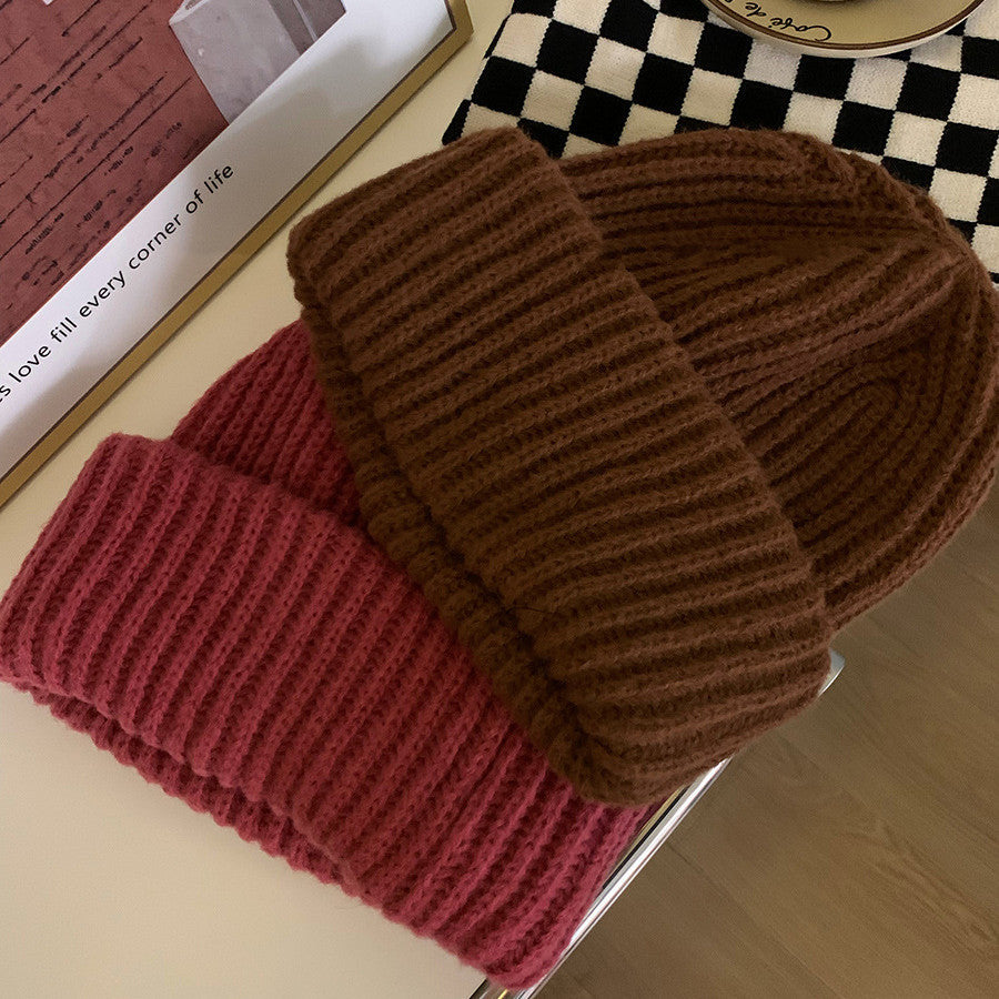 Women's Fashionable And Versatile Casual Woolen Hat - Urban Caps 