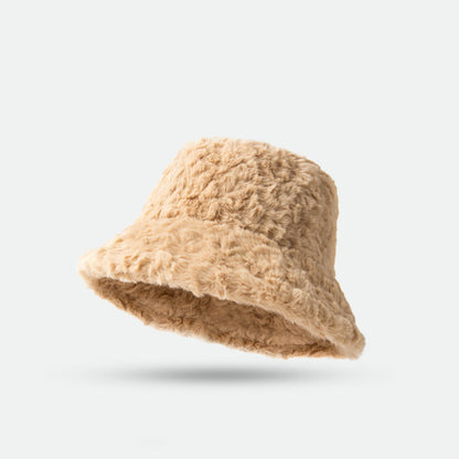 Lambswool Fisherman Hat Winter Warm Fashionable Solid Color Hats For Women - Urban Caps 