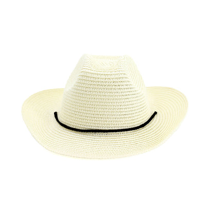Shade Outdoor Beach Big Brim Cowboy Straw Hat - Urban Caps 
