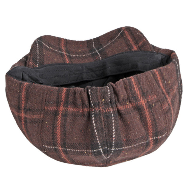Men's Warm British Vintage Octagonal Hat Plaid Casual - Urban Caps 