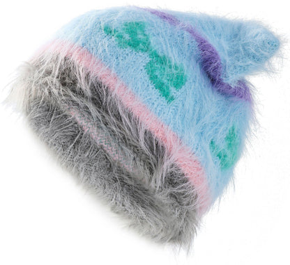 Cute Cat Ears Knitted Hat Earflaps Slipover Woolen Cap - Urban Caps 