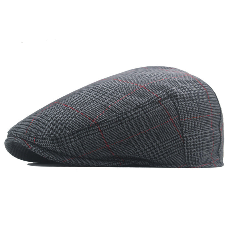 Winter Tweed Flat Cap Men's Newsboy Cap Baby British Retro Beret - Urban Caps 