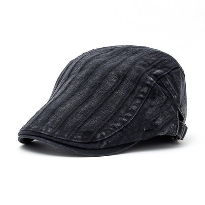 Men's Denim Casual Beret Pure Cotton - Urban Caps 