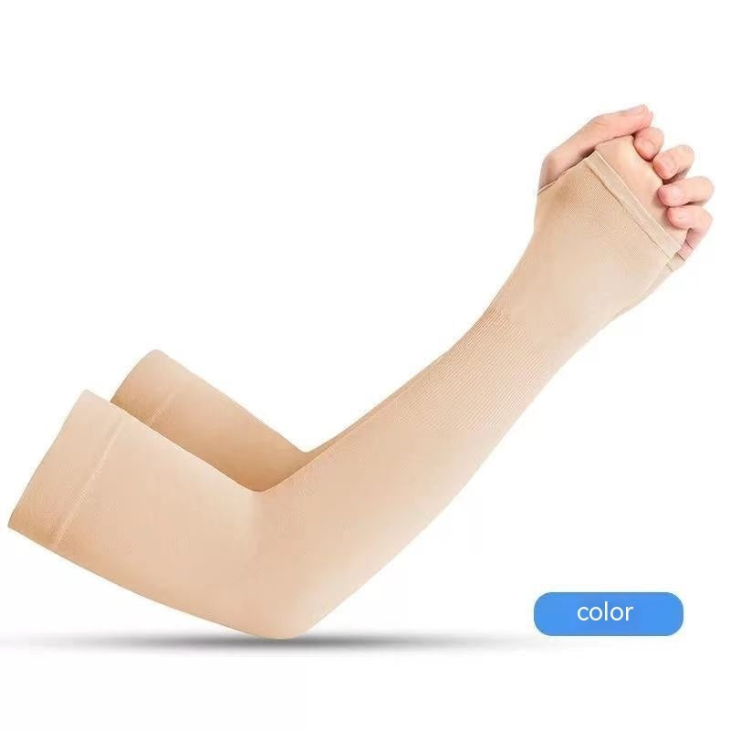 Cooling UV Protection Arm Sleeves NZ | Ice Silk Sun Sleeves with Thumb Hole
