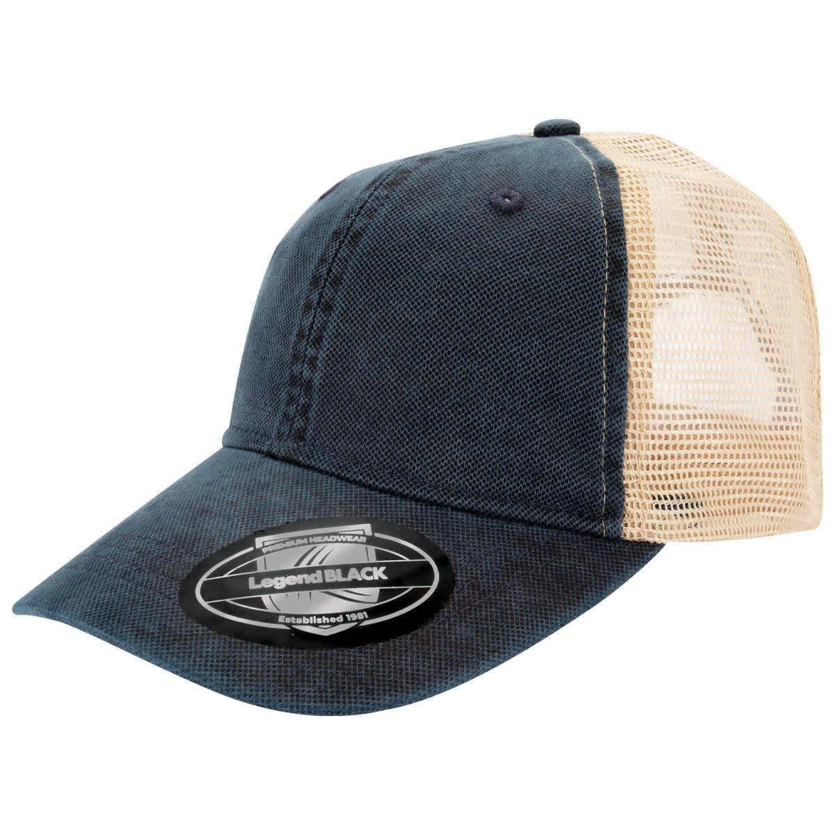 Vintage Snapback Cap – Washed Cotton Front with Mesh Back & Adjustable Fit | NZ Stock - Urban Caps 