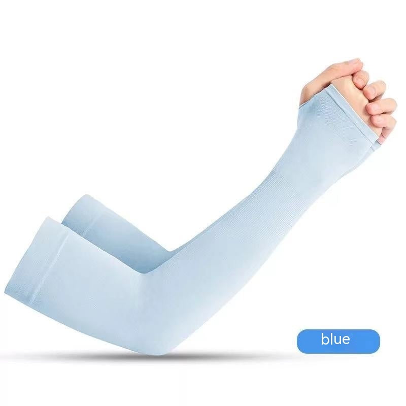 Cooling UV Protection Arm Sleeves NZ | Ice Silk Sun Sleeves with Thumb Hole