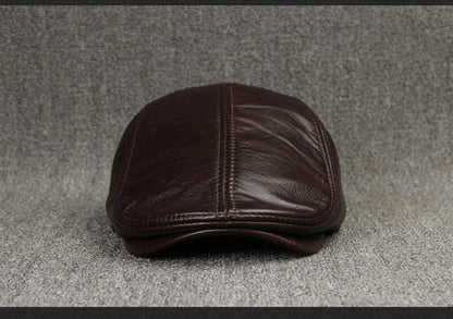 First Layer Cowhide Comfortable And Fashionable Sunscreen Beret - Urban Caps 