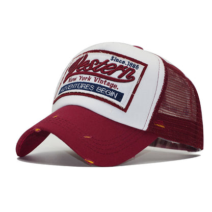 Embroidered summer net cap - Urban Caps 