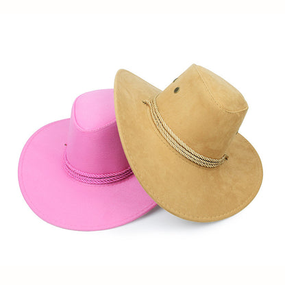 Cowboy Hat Spring And Summer Outdoor Sun Hat Men's Horse Riding Beach Hat - Urban Caps 