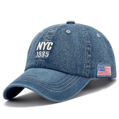 Hat Men'S Denim Baseball Peaked Cap