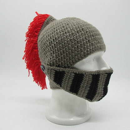 Whimsical Hand-Woven Knight Helmet Hat: A Playful Touch of Creativity - Urban Caps 