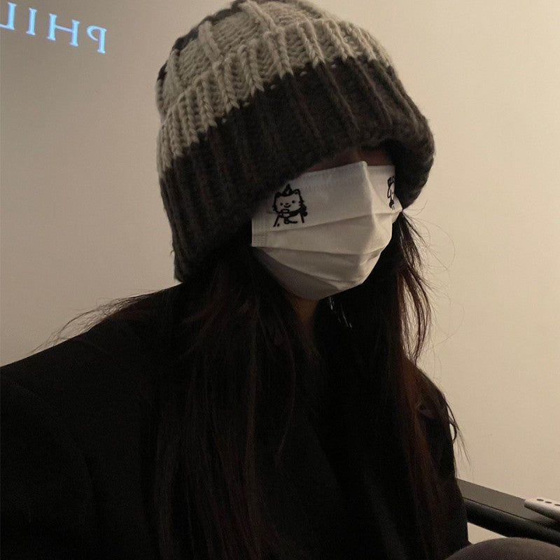 Woolen Cap Children's Autumn And Winter Warm Ear Protection Atmosphere Knitted Hat - Urban Caps 