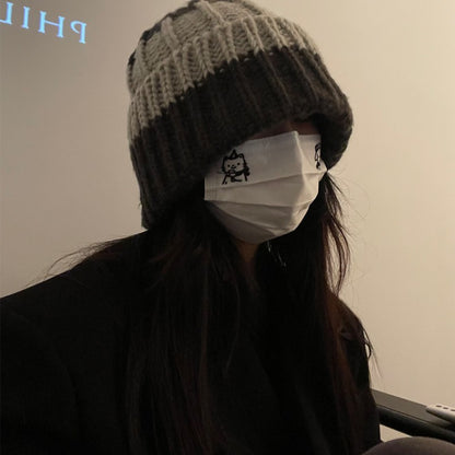 Woolen Cap Children's Autumn And Winter Warm Ear Protection Atmosphere Knitted Hat - Urban Caps 