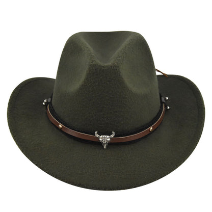Cowhead Western Cowboy Hat Cornice - Urban Caps 