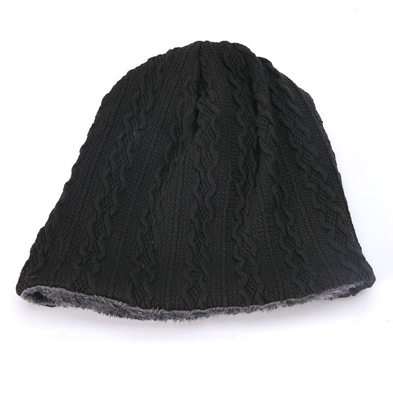 Men's Hat Winter Youth Warm Thickened Knitting Woolen Cap - Urban Caps 