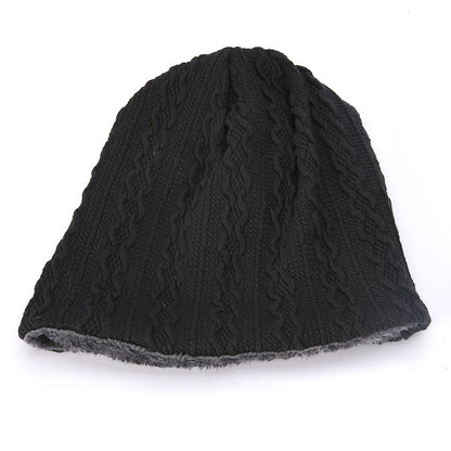 Men's Hat Winter Youth Warm Thickened Knitting Woolen Cap - Urban Caps 