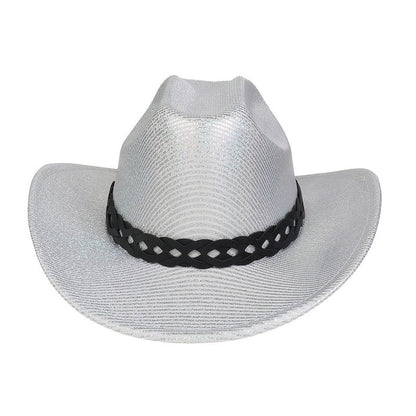 Pearlescent Cowboy Hat Ball Party Topper Performance Props Cap - Urban Caps 