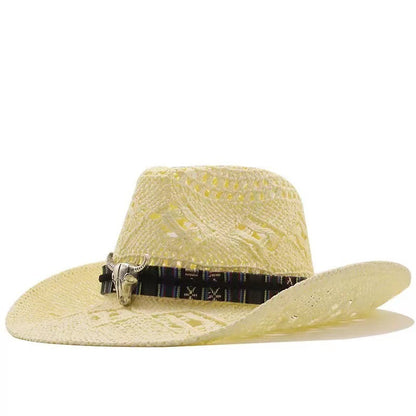 New Women's Beach Cowboy Straw Caps Sun Hat - Urban Caps 