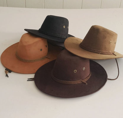 Big Along The Chicken Skin Velvet Western Rope Rider Hat Cowboy Hat Stereotyped Hat - Urban Caps 