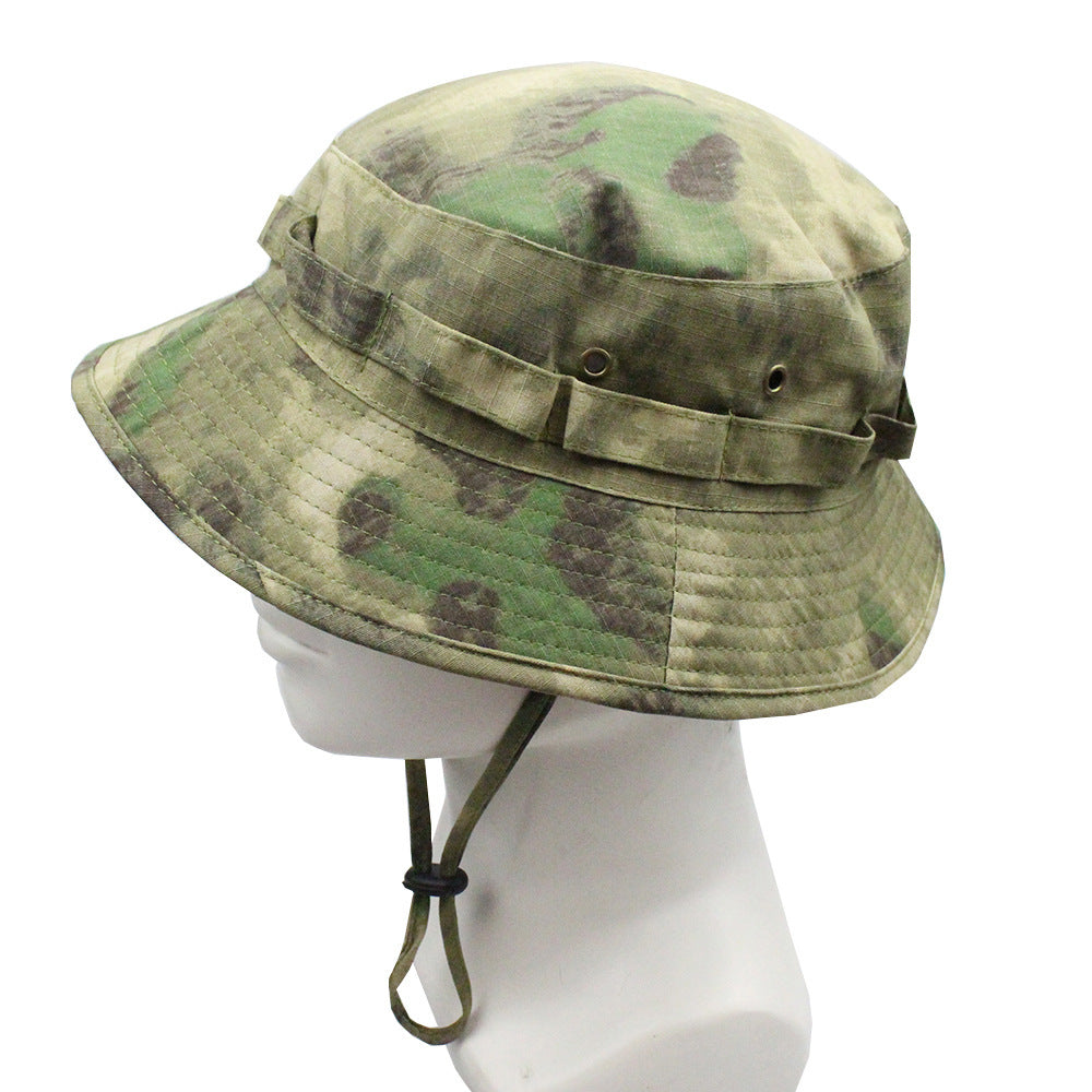 Outdoor Mountaineering Tactics Camouflage Cloth Round Hat - Urban Caps 