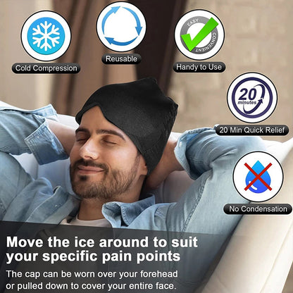 Ice Compress Headache Eye Mask: Soothing Relief for Migraines and Stress - Urban Caps 