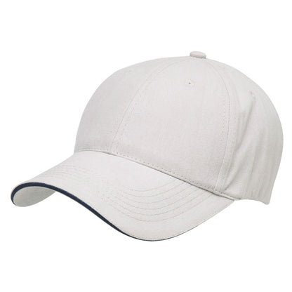 Premium Soft Sandwich Peak Cap – 100% Cotton, Velcro Fit, Contrast Trim - Urban Caps 