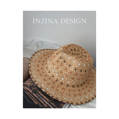 Retro Personality Western Cowboy Style Straw Hat - Urban Caps 