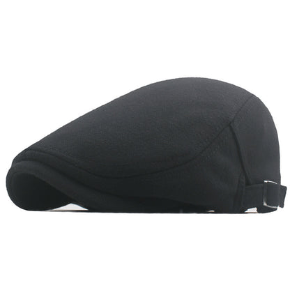 Men's Flat Top Retro Newsboy Cap – Adjustable Autumn Beret NZ