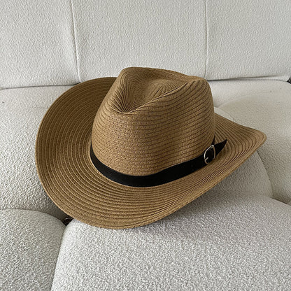 Western Cowboy Hat Summer Woven Cool Hat - Urban Caps 