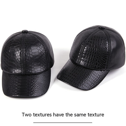 Autumn and Winter High-End Leisure Leather Hat