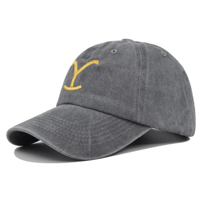 Embroidered Baseball Distressed Embroidered  Ponytail - Urban Caps 