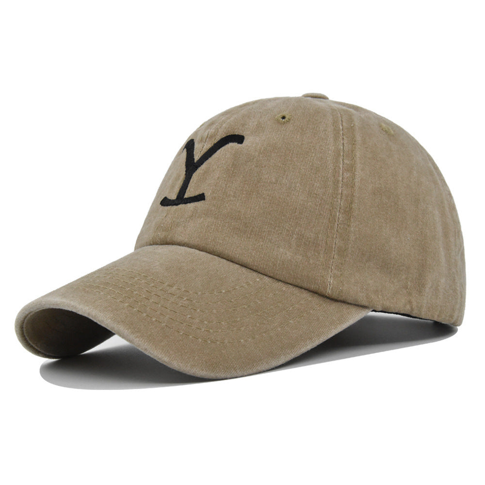 Embroidered Baseball Distressed Embroidered  Ponytail - Urban Caps 