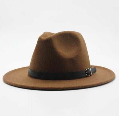 Wool jazz hat, men's and women's couple, hat, flat hat - Urban Caps 
