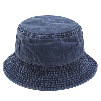 Solid color casual denim fisherman hat - Urban Caps 