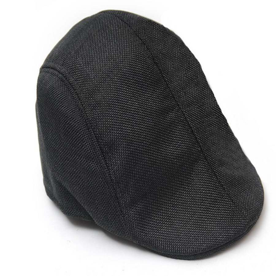 Breathable linen cotton duck tongue beret middle aged man - Urban Caps 