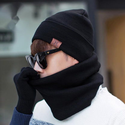 Velvet Padded Hat, Scarf, and Gloves Set: Three-Piece Winter Warmth - Urban Caps 