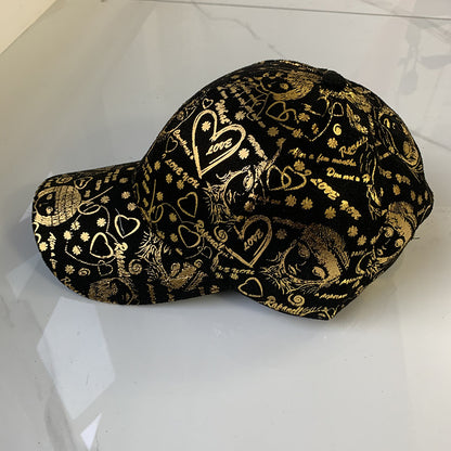 Spring and Summer Baseball Caps for Men and Women Korean Style Floral