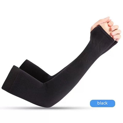Cooling UV Protection Arm Sleeves NZ | Ice Silk Sun Sleeves with Thumb Hole