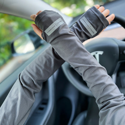 UV Protection Driving Arm Sleeves NZ | Cooling Ice Sleeves with Hand Cover
