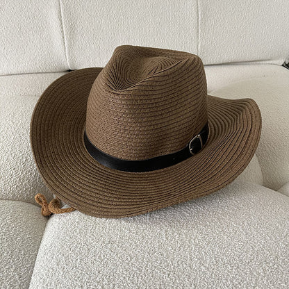 Western Cowboy Hat Summer Woven Cool Hat - Urban Caps 