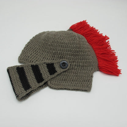 Whimsical Hand-Woven Knight Helmet Hat: A Playful Touch of Creativity - Urban Caps 